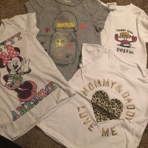 Toddler girl 3t- 9 shirts